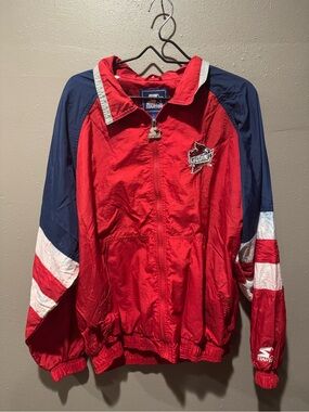 Vintage Starter Men's Red Iowa State Cyclones Windbreaker Jacket